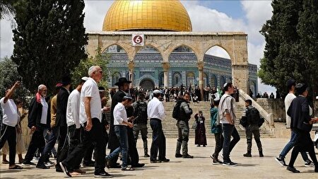 یورش صدها شهرک‌ نشین صهیونیست به مسجد الاقصی در آخرین روز عید یهودی