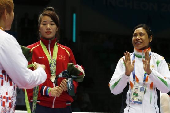 ورزش بانوان زن هندی دختر هندی بوکسور زن بازی های آسیایی اینچئون