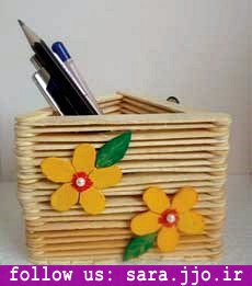 کاردستی با چوب مربعی