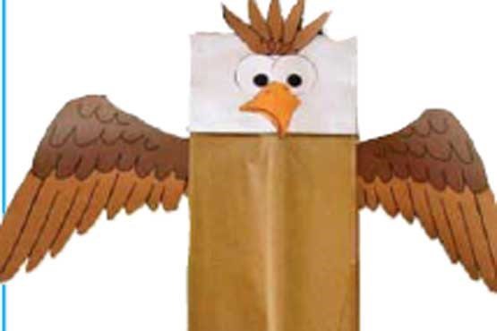 کاردستی با کاغذ عقاب