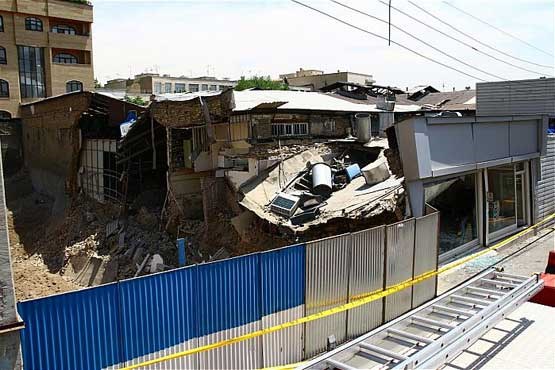 گودبرداری ساختمان حوادث تهران اخبار تهران