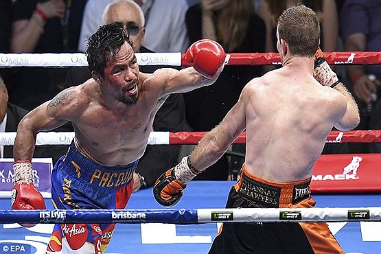 مسابقات بوکس حرفه ای قهرمان بوکس جهان بیوگرافی مانی پاکیائو بیوگرافی جف هورن May Pacquiao Jeff Horn