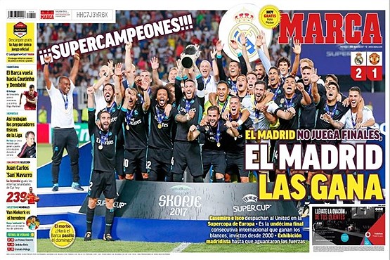 جام جم ورزش - صفحه نخست روزنامه های ورزشی اسپانیا +تصاویرصفحه نخست روزنامه های ورزشی اسپانیا +تصاویر