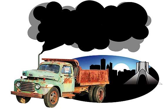 دود کامیون‌ها در چشم پایتخت