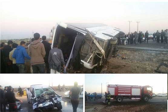 38 کشته و مجروح در تصادف اتوبوس اردوی دانش آموزی / اسامی فوتی ها + عکس