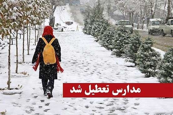 برف و سرما مدارس اردبیل را به تعطیلی کشاند