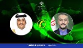 گفت‌وگوی وزرای خارجه ایران و قطر در خصوص آخرین تحولات منطقه