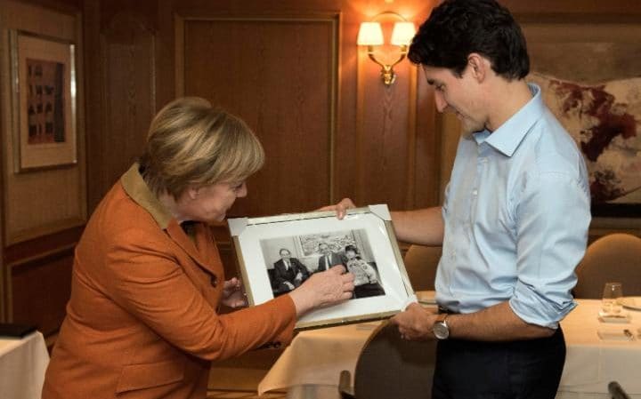 وقتی ایوانکا ترامپ و مرکل شیفته نخست وزیر کانادا می‌شوند