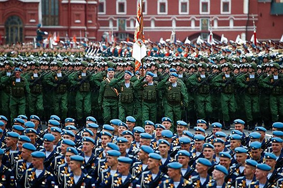 گزارش تصویری رژه سربازان روس در روز پیروزی روسیه