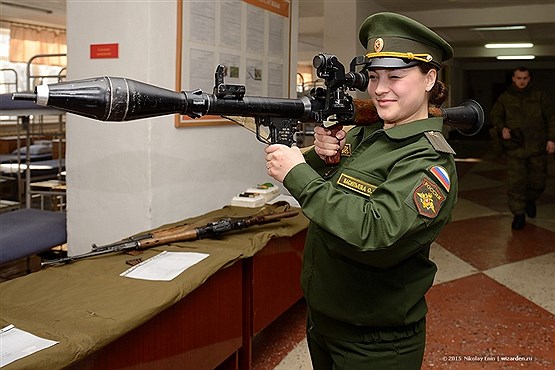 تصاویری از یگان ویژه تک تیراندازان زن  و مرد روسیه