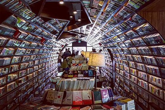 بزرگ‌ترین کتابخانه تونلی دنیا/عکس‌ها