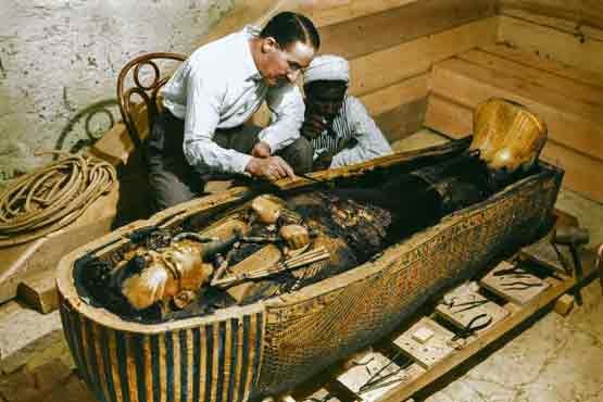 تصاویری از مقبره فرعون و اشیا داخلش